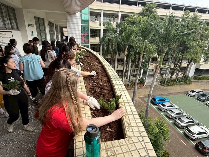 園藝社落葉堆肥植樹活動圖片