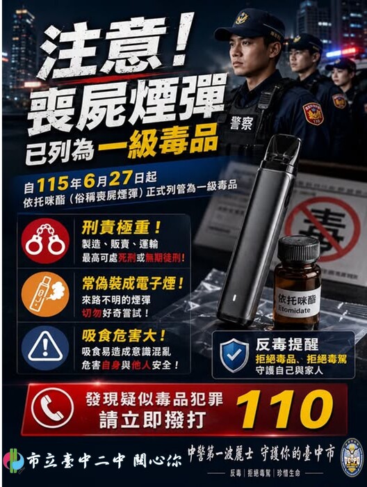 注意 喪屍煙彈