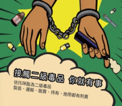 接觸二級毒品 你就有事